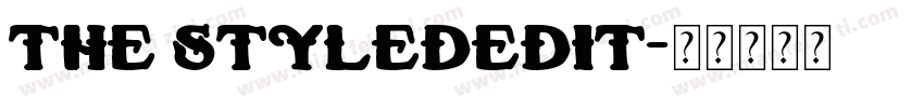 the stylededit字体转换